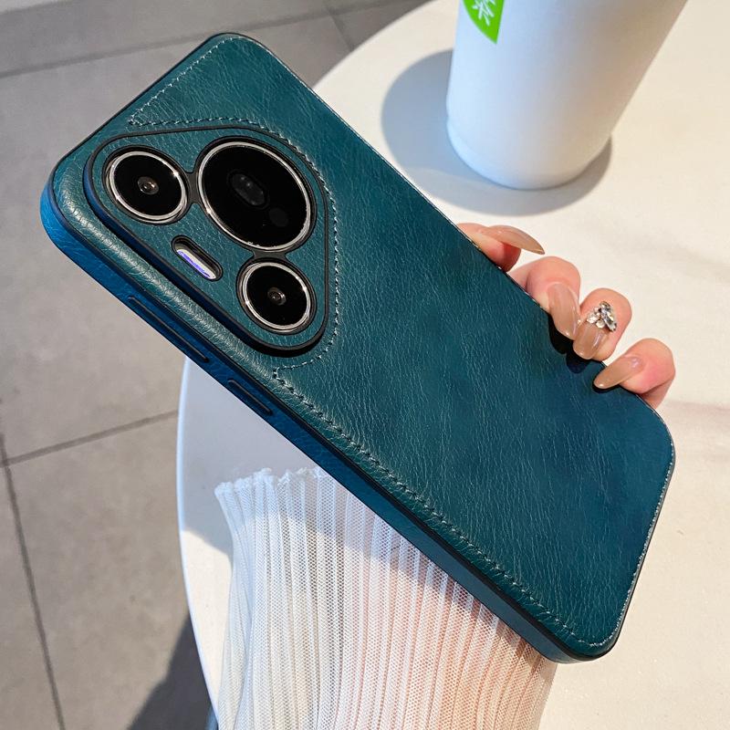 Кожаный узор в стиле ретро, подходит для чехла для мобильного телефона Huawei Pura70pro P70 Ultra Кожа P70 Новая модель Полностью закрывающий Противоударный