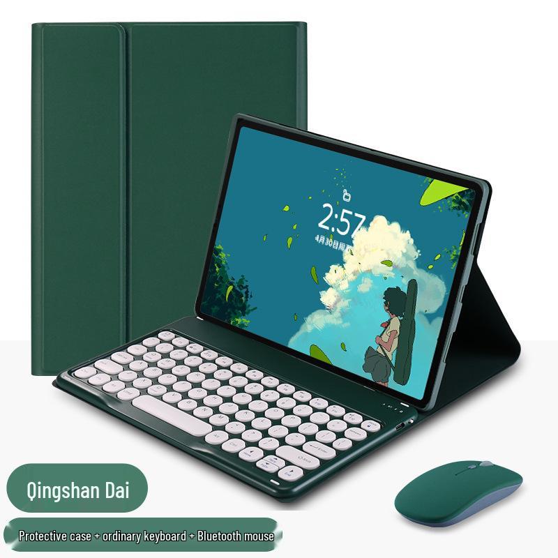 Чехол для планшета Xiaomi Pro5/RedmiPad SE11 11,2" с Bluetooth-клавиатурой, Кожаный, Русская раскладка