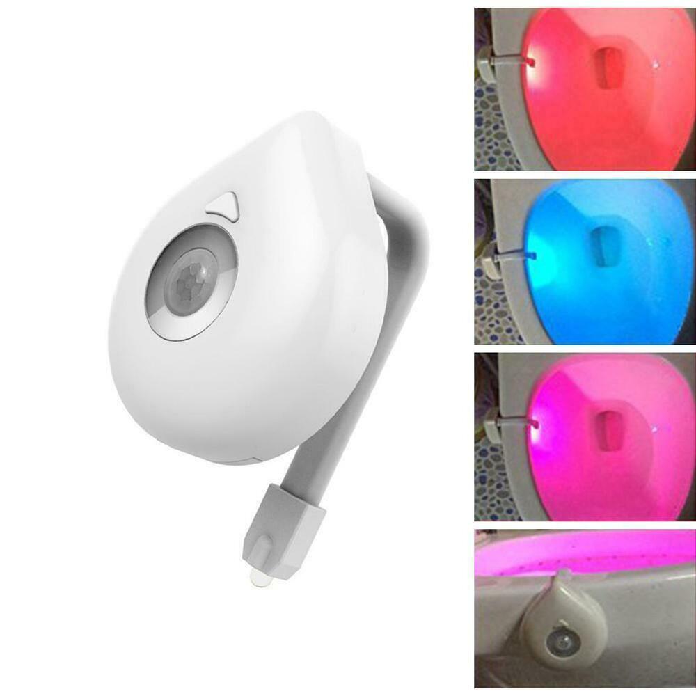 8-цветный датчик движения-автоматический светодиодный светильник для туалета, туалета и ванной комнаты Q3N3