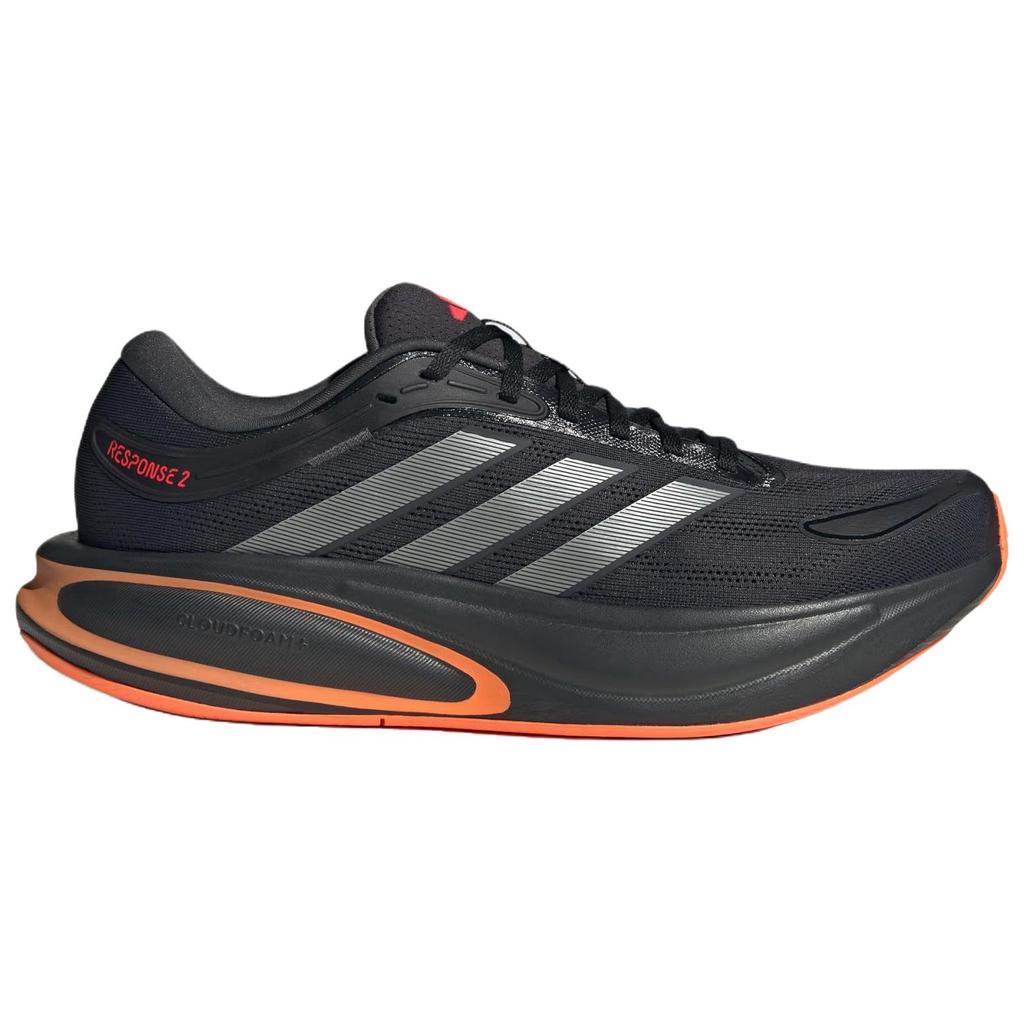 adidas Response 2.0 Дышащая Поддержка Отскок Беговая Обувь Мужская Черный Серебристый KJ1755