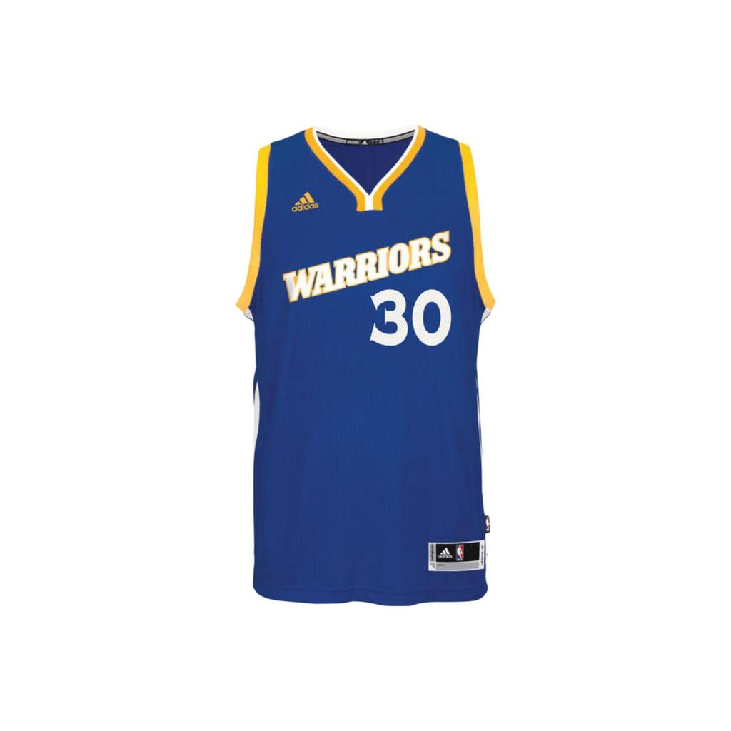 adidas X NBA Collaboration Curry 30 Golden State Warriors 16-17 сезон R30 винтажный принт с буквами повседневная баскетбольная майка унисекс майка синяя BF0116