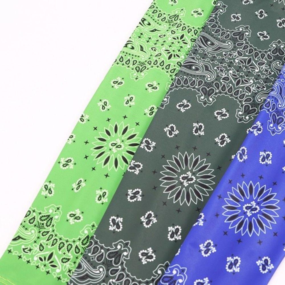 1 Pair Paisley Print Arm Sleeves Elastic Arm Guards Sun Protection Sleeves Fishing
