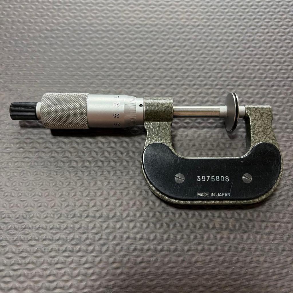 Used Mitutoyo Gear Tooth Micrometer 0-25mm 123 101A