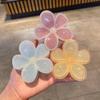 Зажим для волос Плумерия в корейском стиле - Элегантный зажим-коготь для прически-пучка для женщин, идеально подходит для отпуска и нежного стиля