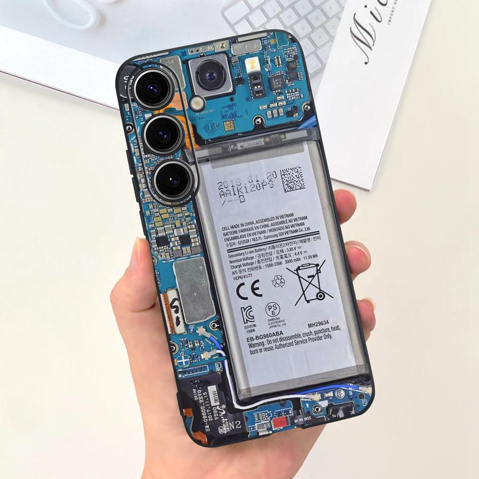 Чехол для Samsung Galaxy S24 Plus Милый Желтый Утенок Астронавт Матовый Силиконовый Мягкий Чехол для Samsung S 24 S24 Ultra S24+ 5G Funda