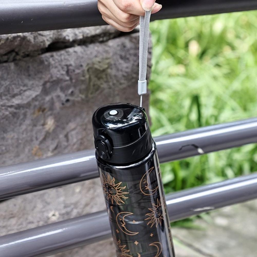 600ml Clear Drink Bottle Daisy Flower Sports Water Cup Reusable Water Bottles  Outdoor Sports