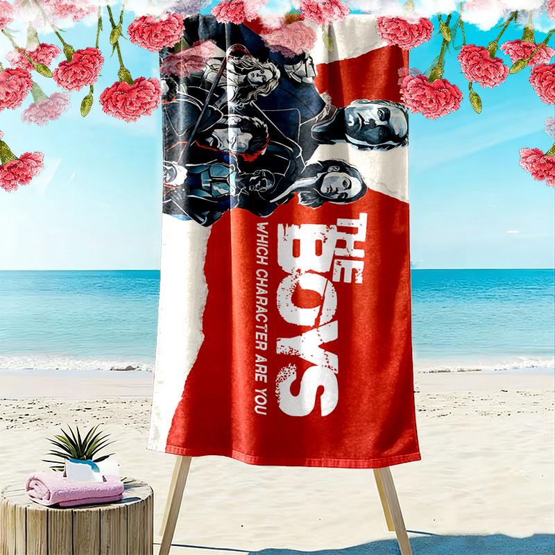 Bendy and the Ink Machine Print Beach Towel, Large Soft Quick Dry Towel for Beach Camping Swimming