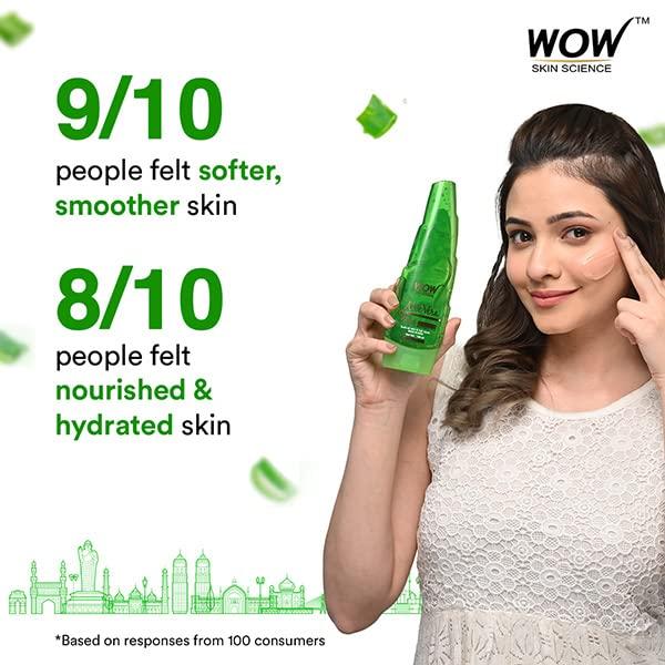 WOW Skin Science 99% Чистый Гель Алоэ Вера 150мл для Лица Кожи Волос Ежедневный Увлажняющий Крем Подходит и Мужчинам и Женщинам