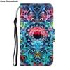 Painted Leather Case for Redmi Note 10 10S 11 11S Pro 5G 10C 8T Flip Wallet Card Slot Holder Phone Book Cover Flower Cat