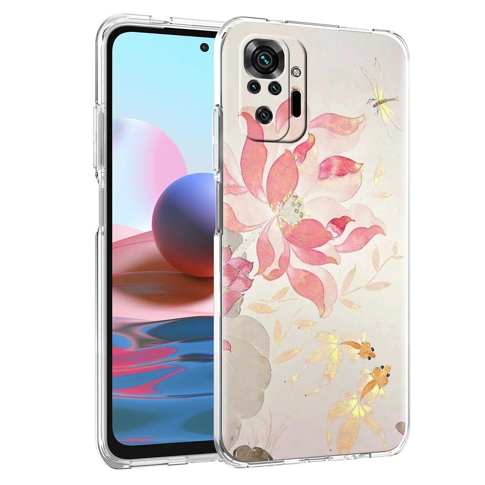Чехол для телефона для Xiaomi Redmi Note 15 14 5G 13 12 10 11 Pro Plus 4G 14C 13C 12C Мягкий ТПУ чехол Цветок Милый Фея Рыба Картина