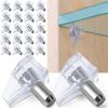 Adjustable Shelf Support Brackets For Wardrobe Glass Cabinet Wood Panels Transparent Shelf Pegs