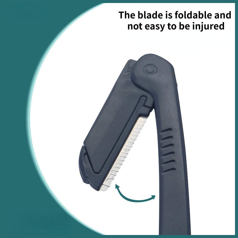 Набор для начинающих для стрижки бровей с ножницами, бритвой и пинцетом - Безопасный, эргономичный и портативный