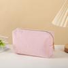 Large Capacity Pencil Case Corduroy Toiletry Organizer Fashion Velvet Makeup Pouch  Lady