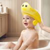 Yousheng Baby Shower Cap Безопасная силиконовая защитная шапочка для ванны Мягкая шапочка с козырьком в форме мультфильма Регулируемый ремешок Водонепроницаемая шапочка для мытья шампунем