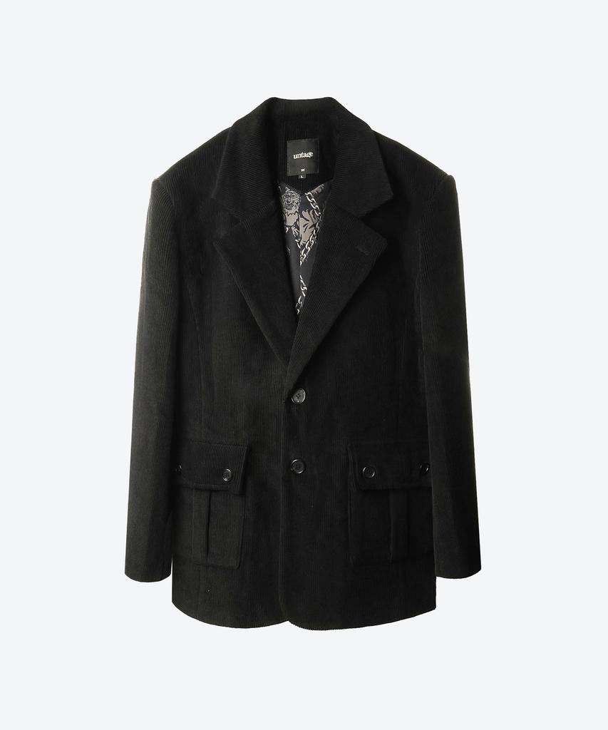 Untage Corduroy Blazer [Black(Unisex)]_Uto-Fb91