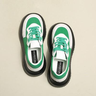 Женская обувь Теннис Сетка Дышащая Женская обувь Зеленые Кроссовки Спорт Баскетбол Атлетическая Удобная и Элегантная Новинка A