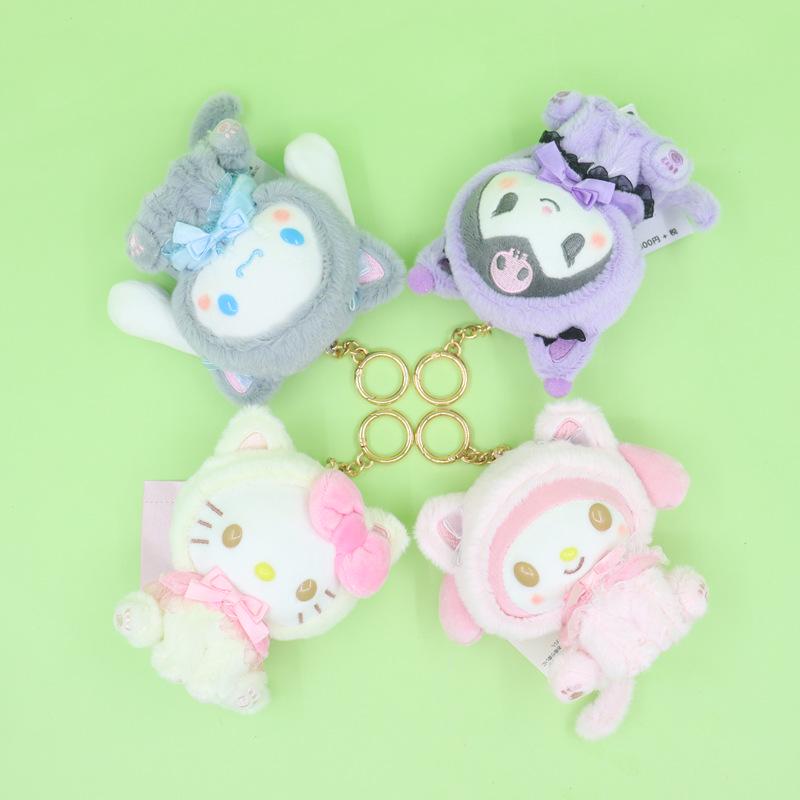 Sanrio Healing Cat Series: Kuromi, Cinnamoroll, My Melody KT Plush Toys