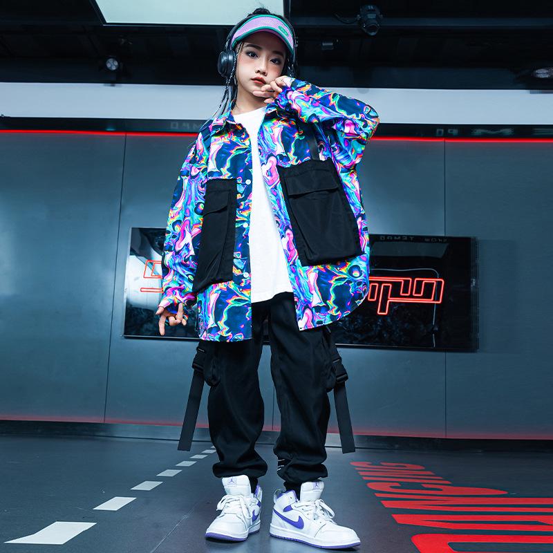 Детский осенний костюм для танцев в стиле хип-хоп — классный наряд для выступлений для мальчиков и девочек