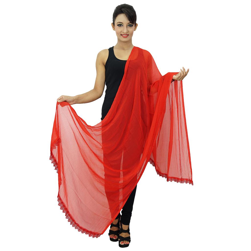 Женские индийские шарфы из шифоновой смеси Dupatta, длинные палантины, шарфы Chunni