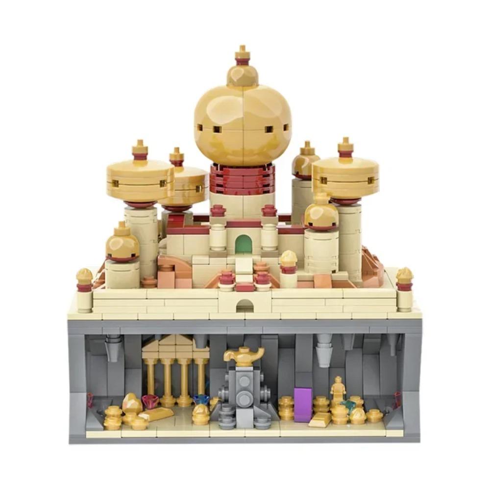 Силуэт города MOC Назад в будущее Сказочный волшебный замок Дом Кино Архитектура Строительные блоки Городские игрушки Туристический сувенир