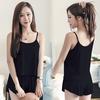 Women's Plus Size Summer Pajama Set: Simple Camisole Vest and Loose Shorts Two-Piece