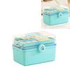 3-слойный ящик для хранения лекарств, большая емкость, водонепроницаемый, ударопрочный, портативный ящик для лекарств для дома