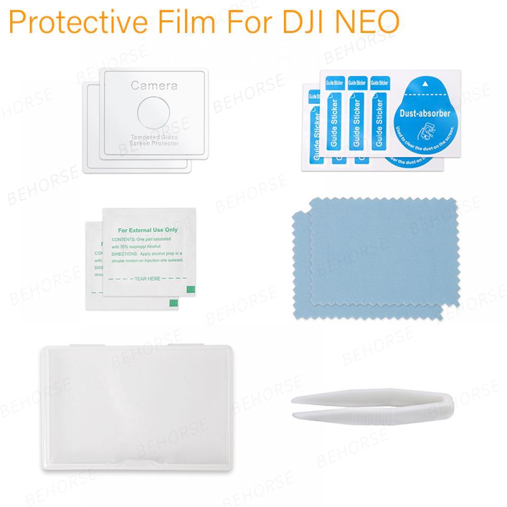 Filter Set for DJI Neo Battery Bag Propeller Landing Gear Propeller Guard Lens Protective Film for DJI Neo Drone Accessories Kit