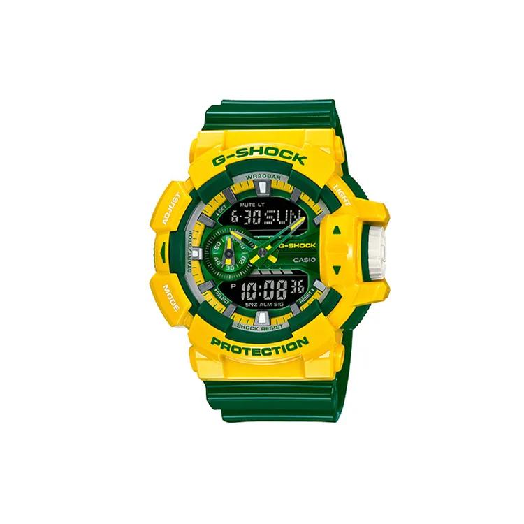 CASIO Men Liquid Crystal / Analog Dual Display Series Green Watch GA-400CS-9APR (Unisex) Japanese Korean Watches GA 400CS 9APR