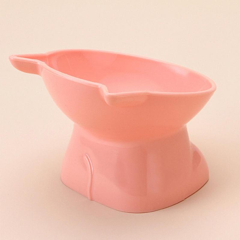 Миска для домашних животных с высоким наклоном, противоопрокидывающаяся защита для шеи, еда для кошек, собак, посуда для воды, милая миска для кормления, принадлежности для кошек