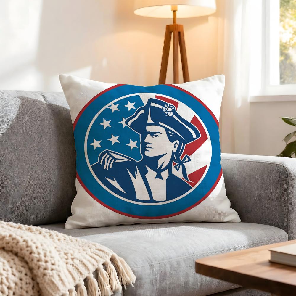 Holiday Independence Day Cushion Cover Pcs Decorative Covers Soft Cushion Case for Sofa Couch Decor x x Pillowcases
