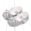 1 пара детской обуви, противоскользящая обувь из искусственной кожи с бантом для кроватки новорожденных