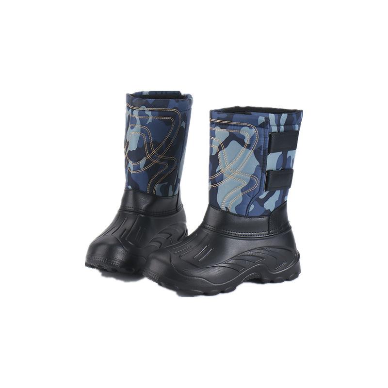 Мужские зимние и осенние водонепроницаемые и морозостойкие рыболовные ботинки, противоскользящие и съемные мягкие походные и зимние ботинки40-46