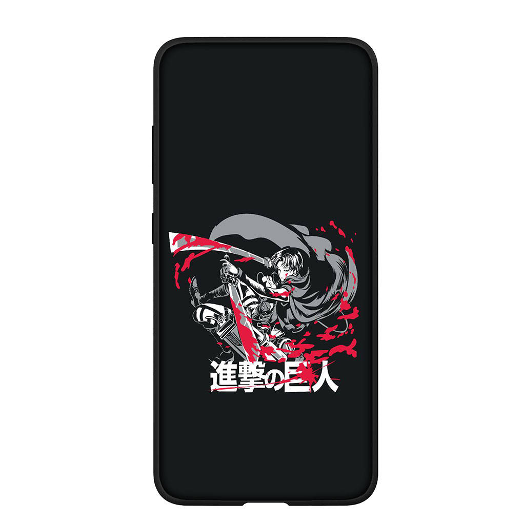Чехол для телефона Samsung Galaxy S25 S24 S23 iPhone 16 15 Xiaomi Redmi Note 14 13 12 16E X 11 Pro Max OPPO Moto Huawei Comics Levi Attack On Titan Cover