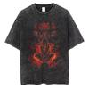 2026 Hot Sale Hip Hop Streetwear Japanese Anime Naruto Print T Shirt Vintage Black T-Shirt Harajuku Cotton Casual Tops Men Women Short Sleeve Tshirt