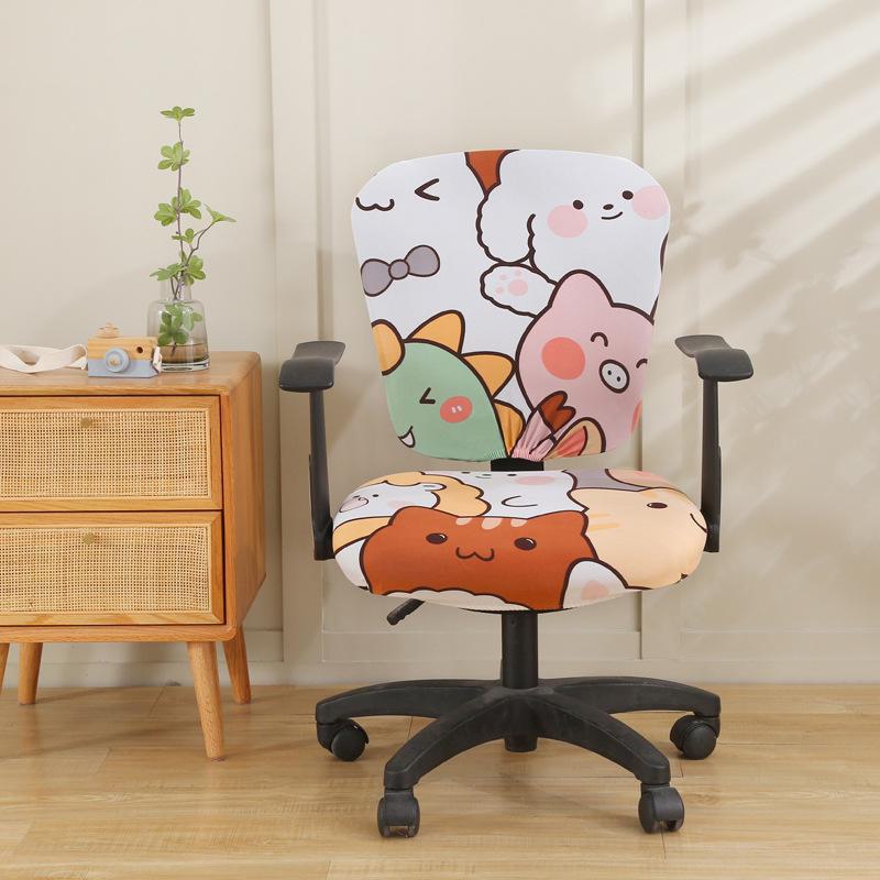 Эластичный получехол для офисного вращающегося кресла: Защита сиденья и спинки