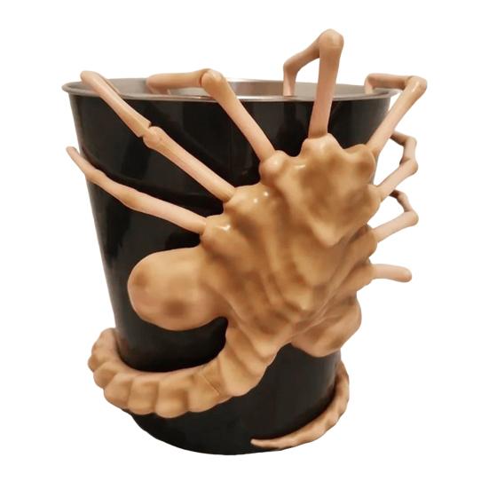 Ведро для попкорна Yousheng 3D Facehugger, большая емкость, портативная, прочная, металлическая, контейнер для попкорна, подарок для фанатов научно-фантастических фильмов ужасов