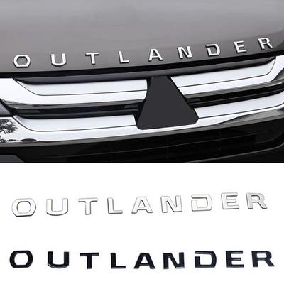 Для Outlander ABS Chrome автомобиль 3D буквы капот эмблема логотип значок наклейки для автомобиля Стайлинг автомобиля наклейка аксессуары