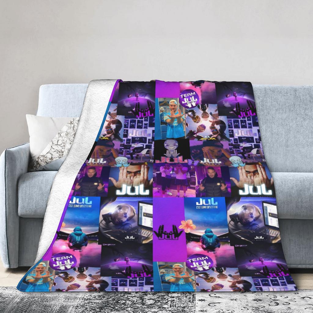 The Morad M.D.L.R Morad France Rapper Music Jul Flannel Blanket Soft Durable Throw Blanket for Couch Chair Bedspread Bed Cover
