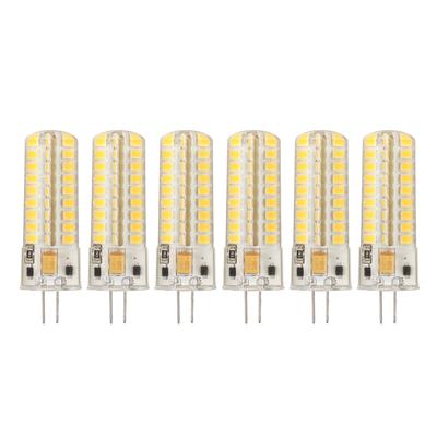6 шт. светодиодных ламп G4 700LM 7W 72LED 360-градусное освещение силиконовая лампа G4 для потолочного светильника настенного светильника