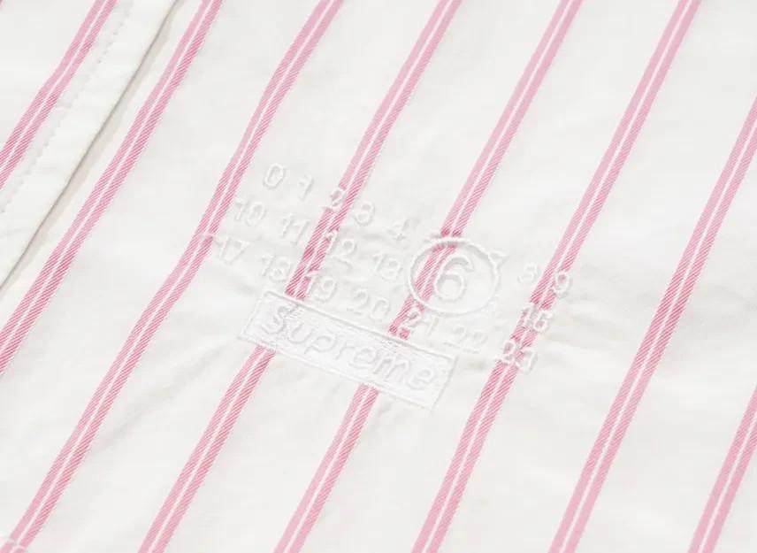 Supreme x MM6 Maison Margiela Stripe Shirt "White"