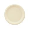 ECO&BASIC 18cm Disposable Paper Plates, Pack of 50, Stylish, Microwaveable, Made from Unbleached Bagasse, Durable, Stain-Resistant, Eco-Friendly, Plan