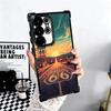 America Route 66 Plating Phone Case For Samsung Galaxy S24 S25 FE S26 Edge S23 Ultra S22 S21 Plus S20 Anti-Fall Airabag Cover
