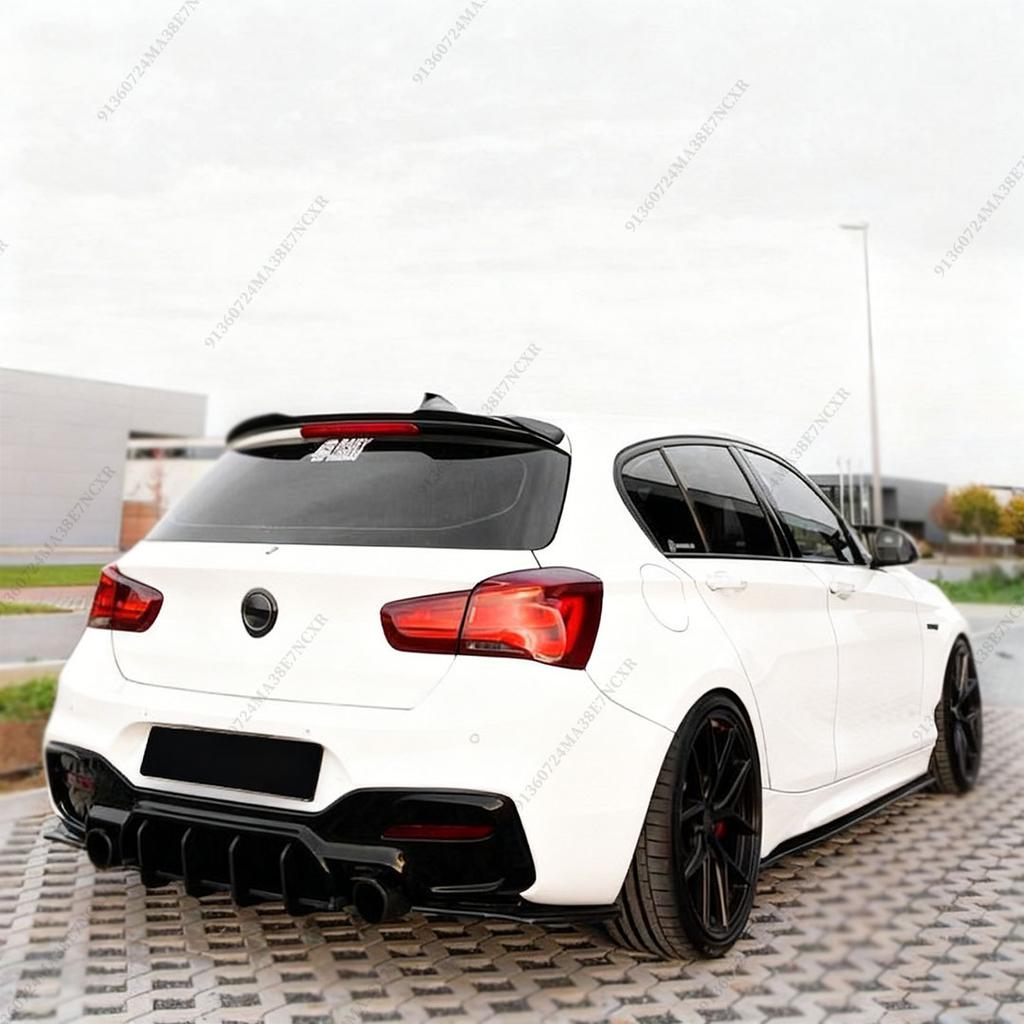 DF Style Rear Diffuser Bumper Lip For BMW 1 Series F20 F21 2015-2019 Deflector Tuning Accessories Spoiler