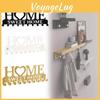 Modern Iron Home Letter Key Towel Organizer With Screw Mount For Household Storage