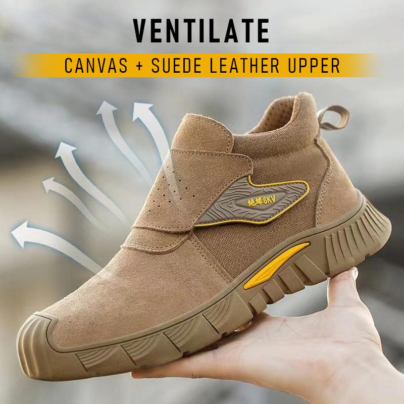 Легкая мягкая подошва противоожоговая защитная обувь для сварки для мужчин противоударные стальные носки защитная рабочая обувь огнестойкая обувь для сварки Star