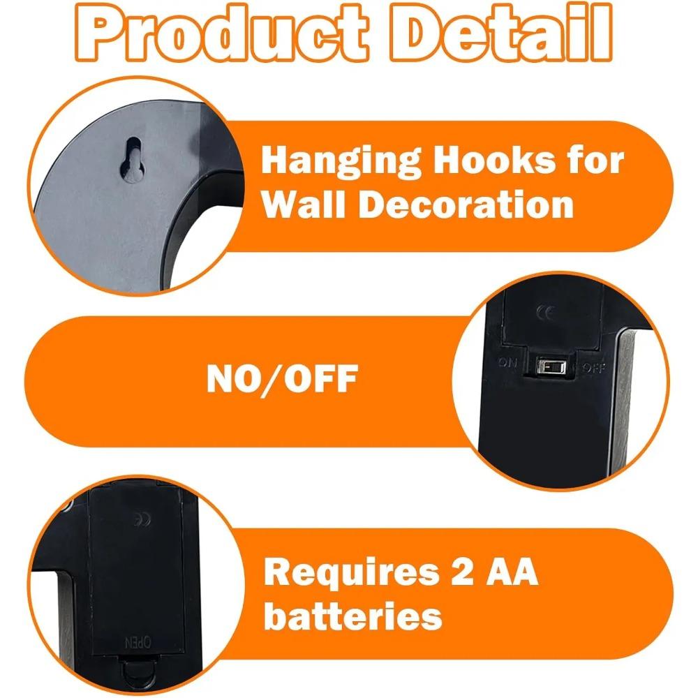 Хэллоуин Украшения В помещении-3 Светодиодные Маркизные Светящиеся Буквы Черная Надпись Boo Буквенные Огни для Дома В помещении Кухня Камин Вечеринка