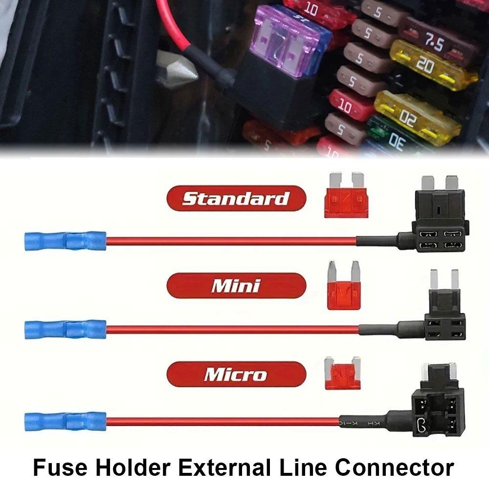 1Pcs 12V/24V 10A Fuse Holder Micro Mini Standard Automotive Fuses Tap Car Accessories