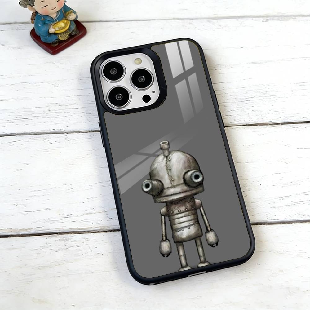 Чехол-телефон Старый Робот для iPhone 17, 16, 15, 14, 13, 12, 11 Plus, Pro, Магнитный с Magsafe, Беспроводная Зарядка