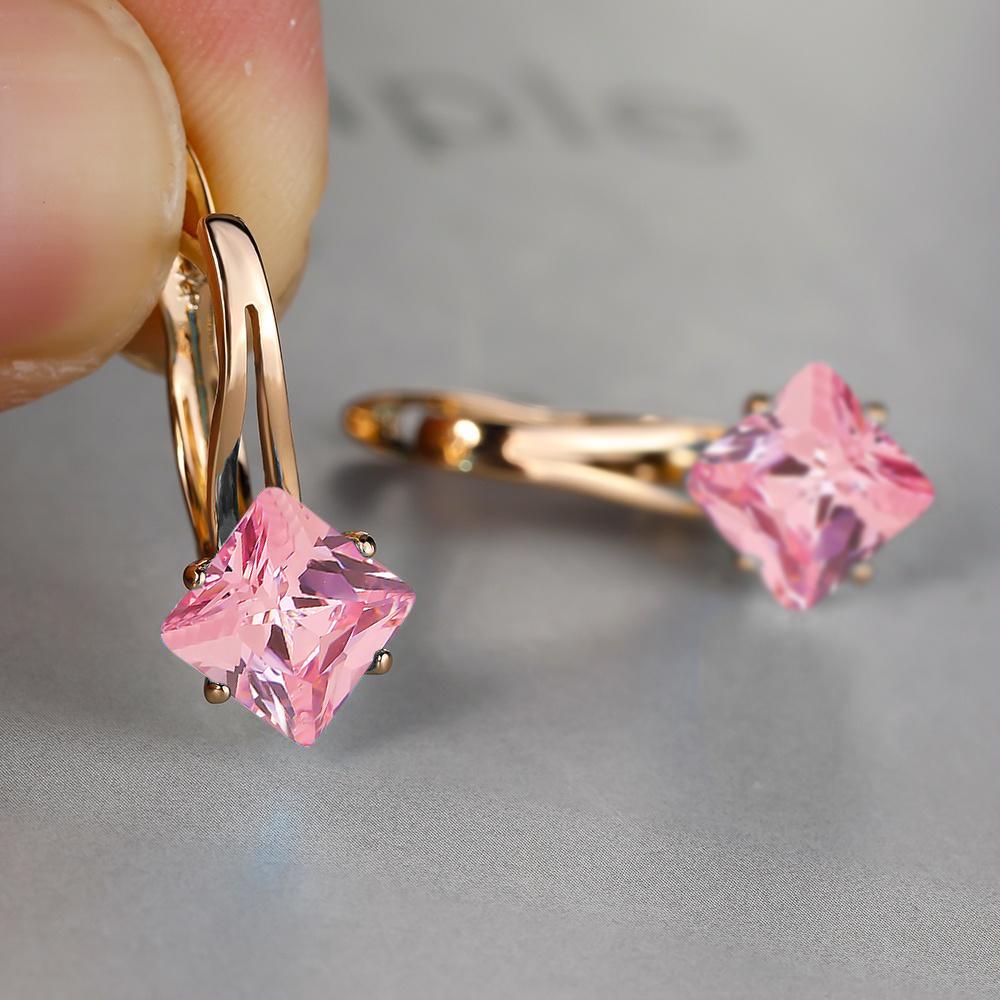 Изысканные серьги, модные ювелирные изделия, золотой цвет, бриллиантовая огранка, аквамариновый камень, камень-талисман, невеста, принцесса, помолвочные серьги AVE