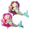 Mermaid Balloon Decorative Colorful Mermaid Aluminum Film Birthday Balloon Holiday Decor